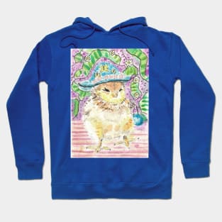 Baby chick in a hat art Hoodie